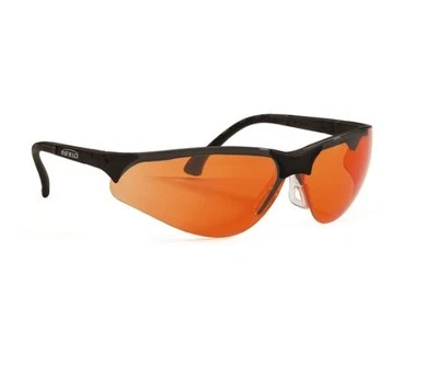INFIELD SAFETY Infield Terminator UV-400 Schutzbrille orange UV und Blaulicht Schutz Glasses