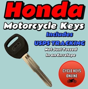 Honda Motorcycle Keys Cut by Code spare key to codes S00-S99 and T00-T99 - Bild 1 von 2