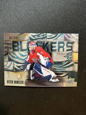 22-23 UD Allure Hockey Blockers BL-23 Vitek Vanecek - Image 1 of 2