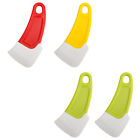 4 Pcs Multifunctional Kitchen Scraper Colored Tabs Oily Soft Label