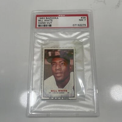 1963 BAZOOKA Bill White Hand Cut PSA 7 ALTA QUALIDADE Pop Baixo! EXCELENTE! - Imagem 1 de 2