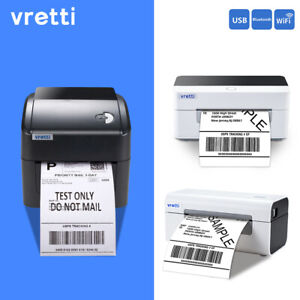 Vretti Thermal Printer WiFi/Bluetooth/USB+4x6 Shipping Label Barcode Royal Mail