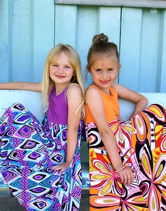 PBC Girls Spinning Dress Sleeveless Multi-Color Toddler and Girl Size 2 - 8 - Picture 1 of 18