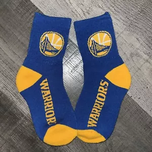 GOLDEN STATE WARRIORS NBA BASKETBALL LOGO PRIMARY YOUTH 1/4 LENGTH SOCKS KIDS Q - Picture 1 of 1