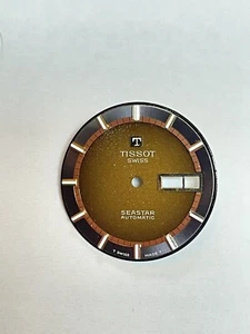 Tissot Seastar Automatic Dial In Brown And Gold 28,5mm - Picture 1 of 6