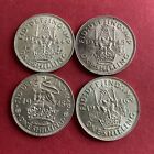 Great Britain King George VI  4 x One Shilling 1944 S 1945 S 1945 E 1946 S AW763