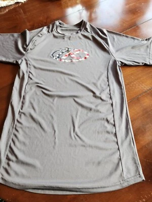 Rawlings мужской молодежи Athletic длинным рукавом рубашка серый w логотип Sz Lg (T3) - Изображение 1 из 4