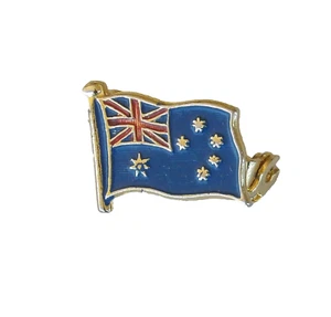 VINTAGE AUSTRALIAN FLAG SOUVENIR METAL LAPEL PIN HAT BADGE BROOCH - Picture 1 of 3