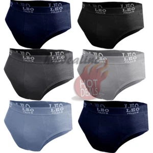 Men's 6 Pack Low-Rise Bikini Briefs Cotton Comfort Stretch Waistband Underwear - Picture 1 of 7