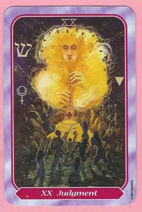 Judgment - 20, Spiral Tarot, Single Swap Card, 2 ¾" x 4 ⅛" - Near Mint - Picture 1 of 3