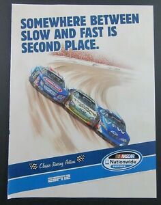 2008 ESPN2 NASCAR Nationwide Series "Classic Racing Action" Magazine Ad
