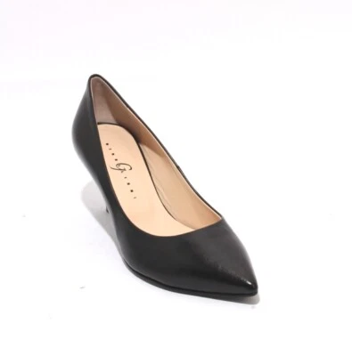 Zapatos de tacón clásicos Gibellieri 43f de cuero negro punta puntiaguda 36,5 / EE. UU. 6,5 Foto 1 de 4