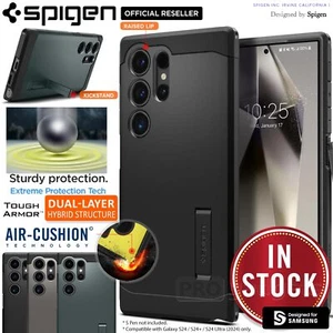 For Samsung Galaxy S24/ Plus/ Ultra Case SPIGEN Tough Armor Kickstand Hard Cover - Picture 1 of 58