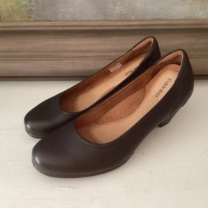 Zapatos de salón de cuero para mujer Cobb Hill Adaline negros talla 8 carrera oficina clásico - Imagen 1 de 16