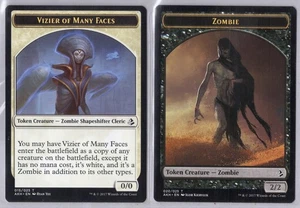 1x Vizier of Many Faces / Zombie Double-Sided Token - Amonkhet - Near Mint - Bild 1 von 1