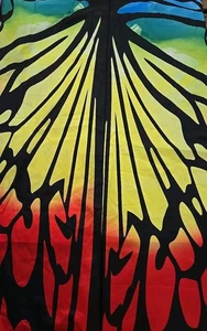 Butterfly Wing Cape Shawl Adult Women's Halloween Costume Wings Party Drape  - Picture 1 of 5