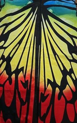 Butterfly Wing Cape Shawl Adult Women's Halloween Costume Wings Party Drape  - Image 1 of 4