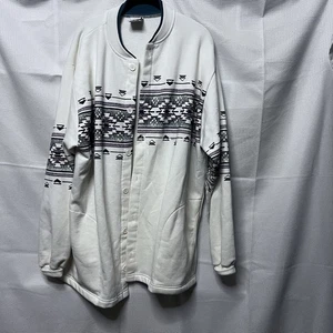 Vintage Art Unlimited XXL Aztec Southwest Button Cardigan Tribal Brown Cream - Bild 1 von 7