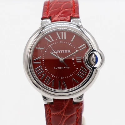 Cartier Ballon Bleu 33mm RED Automatic Steel WSBB0022 or 3489 Leather - Image 1 of 4