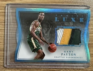 2015-16 Panini Basketball Gary Payton Tri Colour Patch Seattle Supersonics /25 - Picture 1 of 2