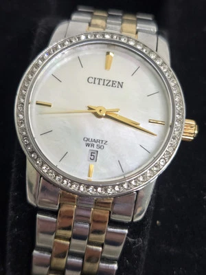 Citizen Silhouette Crystal EM0774-51D Ladies' 31mm Watch MSRP $375. MINT! - Image 1 of 4