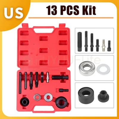13Pcs Power Steering Pump Pulley Puller Remover & Alternator Installer Tool Kit - Image 1 of 4