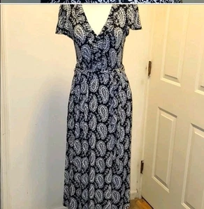 Boden Paisley Nicola Day Tea Dress Jersey Knit Size 6 - Picture 1 of 8