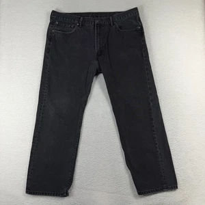Levis 505 schwarze Jeans 42x30 (40x28) Regular Fit Herren Denim 100% Baumwolle - Bild 1 von 11