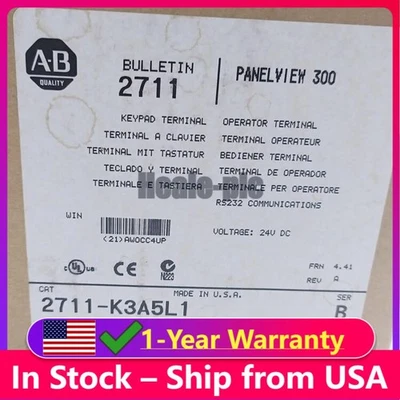 AB 2711-K3A5L1 2711K3A5L1 Rev A FRN 4.41 Panelview 300 NEW AB US Free Tax - Image 1 of 4