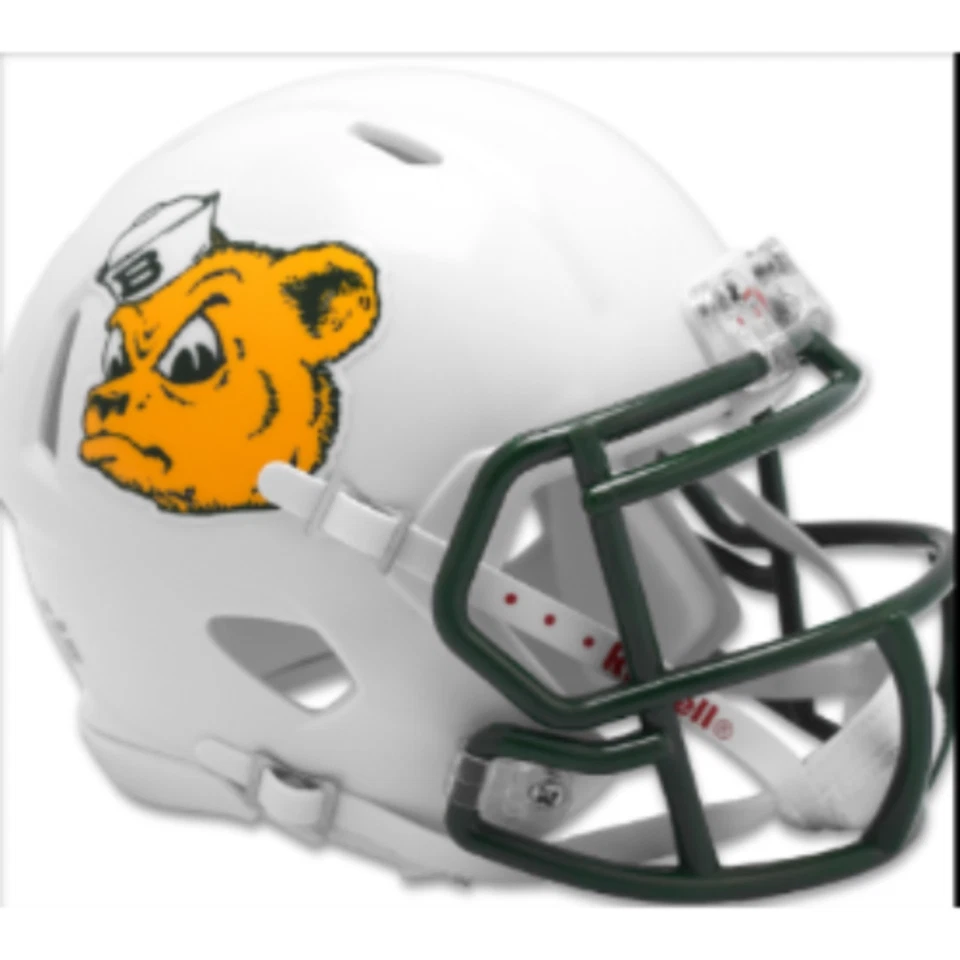 Baylor Bears NCAA Mini Speed Football Helmet Sailor Bear. - Image 1 of 1
