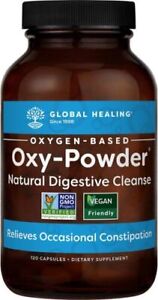x2 Bottles GLOBAL HEALING Oxy Powder Colon Cleanse & Natural Detox - 120 Ct