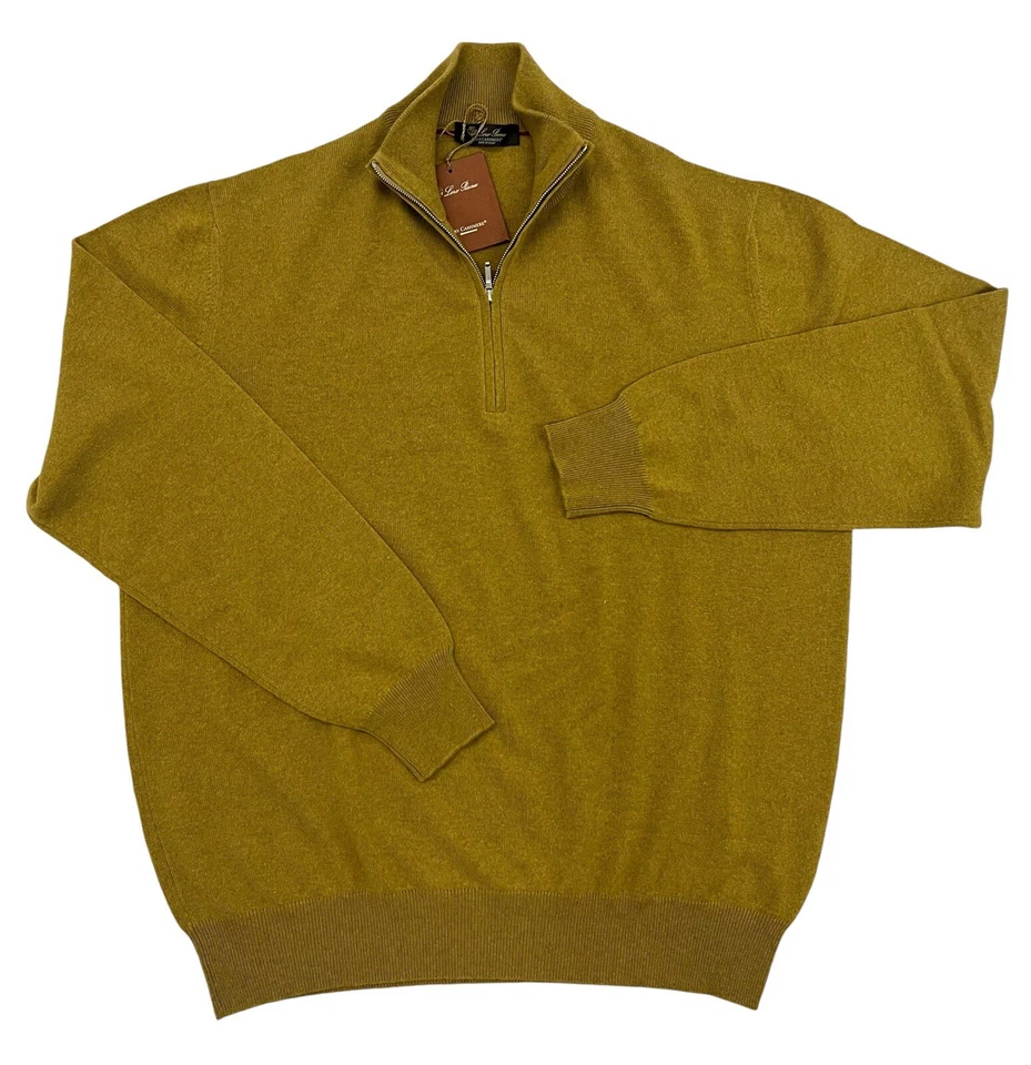 Loro Piana Mustard Baby Cashmere Sweater Size XXL, EU 56 Made in Italy - Image 1 of 2