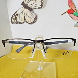 NEW RAY BAN RB 6335 2855 Matte Gunmetal Men Eyeglasses 58mm 17 145 - Picture 1 of 6