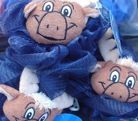 Lot of 3 New Seattle Mariners Moose Mascot Bath Loofah MLB Mascot Wear Cover