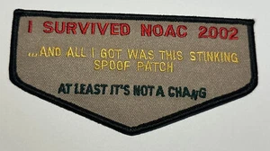 2002 OA NOAC Spoof I survived  Flap Boy Scout CC0 - Picture 1 of 1