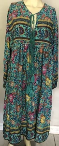 R. Vivimos Bohemian Floral Maxi Dress Size XL - Picture 1 of 8