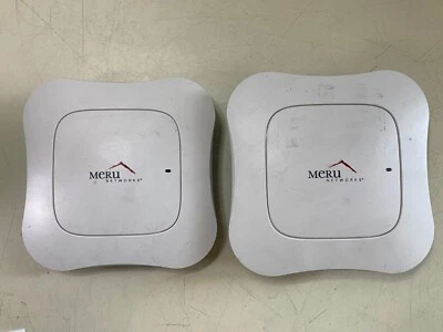 LOT OF 2: MERU NETWORKS AP832i  DUAL BAND ACCESS POINT WALL MOUNT W/O AC ADAPTER - Image 1 of 4
