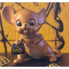 Josef Originals Mouse Village Ceramic Mouse Doctor With MD Bag