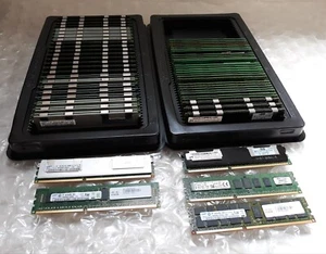 Lot of 57 Mix Samsung Kingston Micron 4GB 1Rx4/2Rx4 PC3/PC3L-12800R/10600R/8500R - Picture 1 of 2