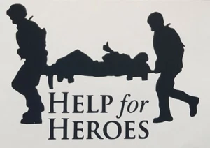HELP FOR HEROES vinyl decal sticker car wall window sticker - Picture 1 of 1