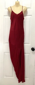Haute Hippie Red Wine 100% Silk Maxi Gown Dress XS NWOT - Picture 1 of 12