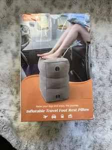 Inflatable Foot Rest Pillow for airplane flights car Travel,Height Adjustable - Picture 1 of 1