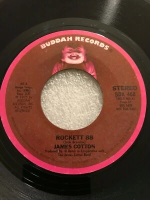 JAMES COTTON {70s Blues 45} ROCKETT 88 (stereo/mono) ♫hear ~ promo - Image 1 of 2