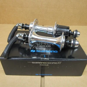 New-Old-Stock Shimano Deore XT UniGlide Hubset (32 Hole with 100/130 mm Spacing) - Picture 1 of 11