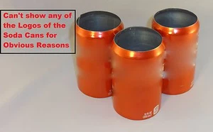 3 pack Red 12 oz Beer Soda Can Covers, Hider, Sleeve Wrap Golf Beach Pool, Fun - Picture 1 of 5