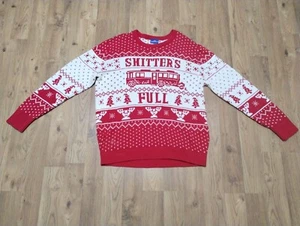 NATIONAL LAMPOONS CHRISTMAS VACATION Shitter's Full Ugly Christmas Sweater 2XL - Picture 1 of 13