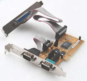 EXSYS EX-41150 PCI MULTI I/O CARD 2x SERIEL RS-232 FIFO 16C550 PARALLEL EPP ECP - Bild 1 von 1