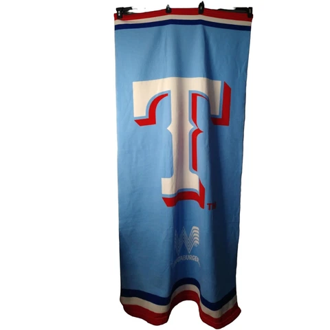Texas T Rangers Beach Towel Whataburger 2021 Light Blue Red Cover