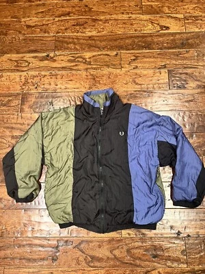 Vintage Givenchy Windbreaker Activewear Full Zip Nylon Jacket Blk, Green, Blue L - Image 1 of 4