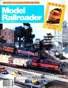 MODEL RAILROADER 5/87 S SCALE, DECALING, LIONEL GG1, JERSEY CENTRAL CABOOSES - Picture 1 of 2